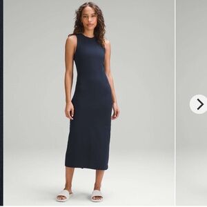 NWT Lululemon All Aligned ribbed midi dress